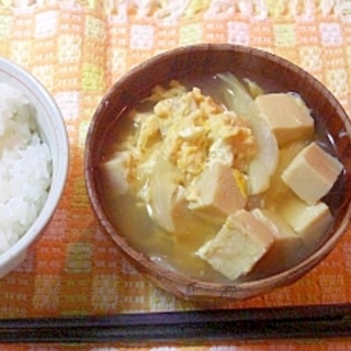 高野豆腐のかき玉汁♪